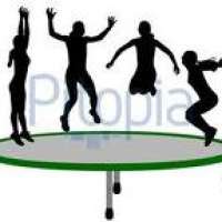 Trampolin springen