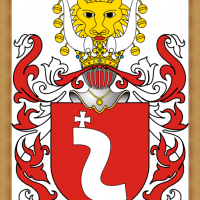 Die adlige polnische Familie Amfor Wappen Szreniawa (Krzywaśń, Occele, Ocele, Śrzeniawita, Śrzeniawa, Śrzeniewta, Śreniawa).