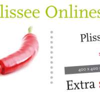 Erfreuliche Mitteilung eines Plissee-Händlers