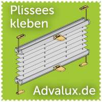 Plissee kleben - Klebeträger geben dem Plissee dauerhaft halt