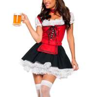 Bildhübsche Bayernmaid im Dirndelkleid zur Oktoberfestzeit
