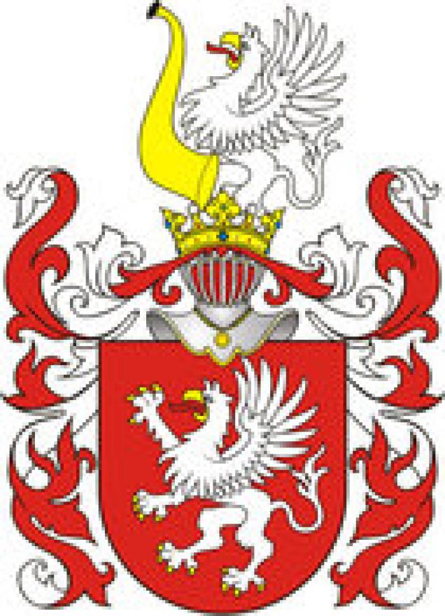 Die polnische adlige Familie Aksamitowski, Wappen Gryf.