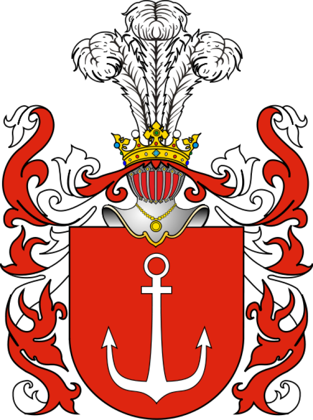 Die adlige polnische Familie Achmatowicz, Wappen Kotwica, (Anchora Marina, Stumberg).