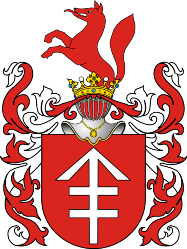 Die adlige polnische Familie Abrek, Wappen Lis (Lisy, Lisowie, Bzura, Mzura, Murza, Strempacz, Orzi-Orzi, Vulpis).