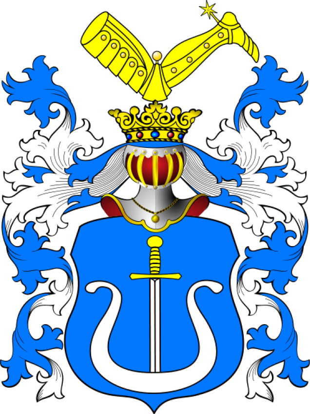 Die adlige polnische Familie Abramowicz, Wappen Nowina (Nowiny, Nowińczyk, Wojnia, Zawiasa, Złotogoleńczyk).
