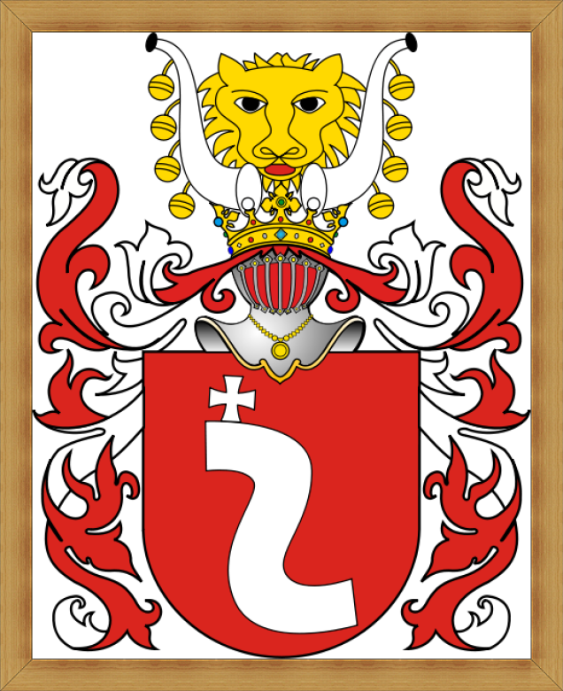 Die adlige polnische Familie Amfor Wappen Szreniawa (Krzywaśń, Occele, Ocele, Śrzeniawita, Śrzeniawa, Śrzeniewta, Śreniawa).