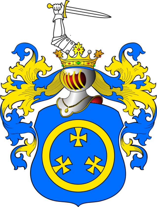 Die adlige polnische Familie Alkiewicz Wappen Szaława (Saława, Salava, Sielawa).
