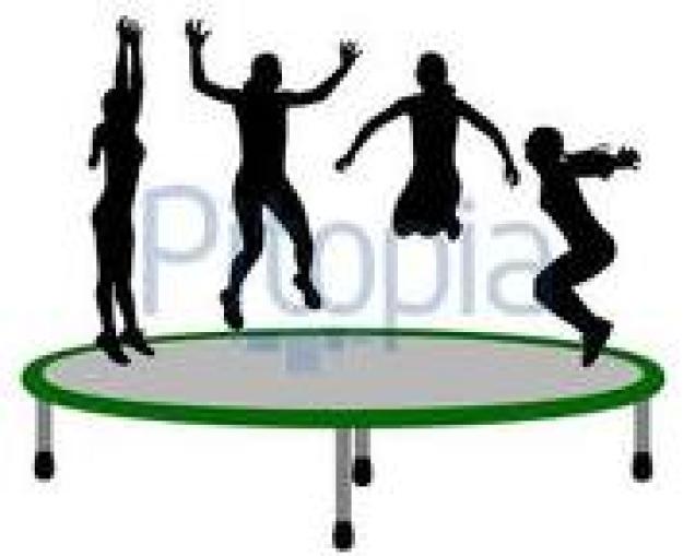 Trampolin springen