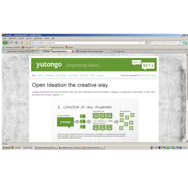 yutongo Open Innovation Plattform mit einem neuartigen Prinzip