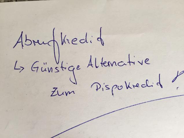 Abrufkredit - die günstige Alternative zum Dispokredit