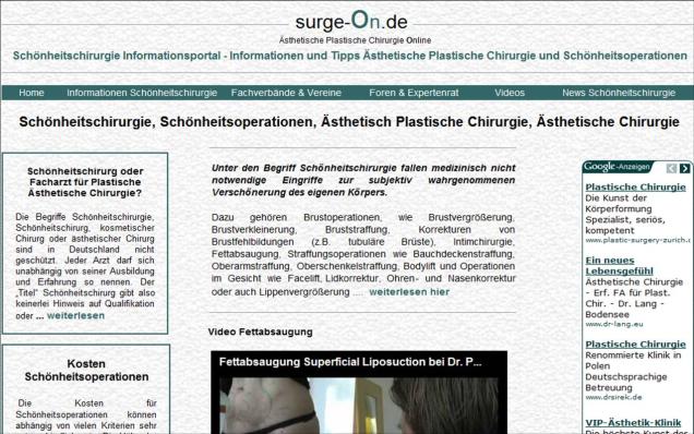 surge-On.de - Ästhetische Plastische Chirurgie Online
