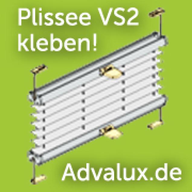 Advalux Plissee VS2 kaufen und Klebeträger schon für 9 Euro