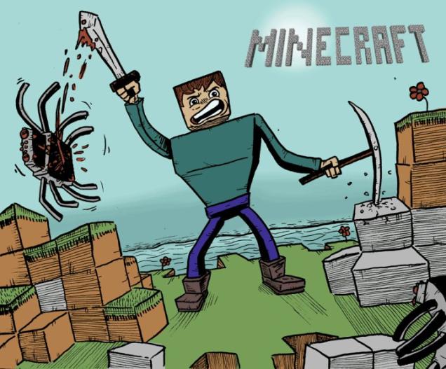 Minecraft, deine erste Nacht