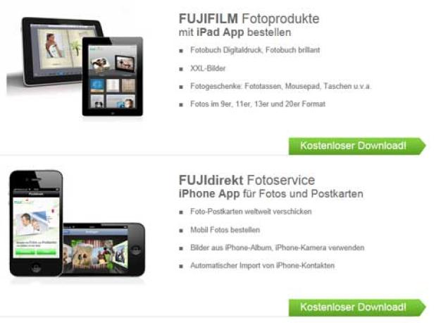 Fotoprodukte mit iPad App gestalten und bestellen