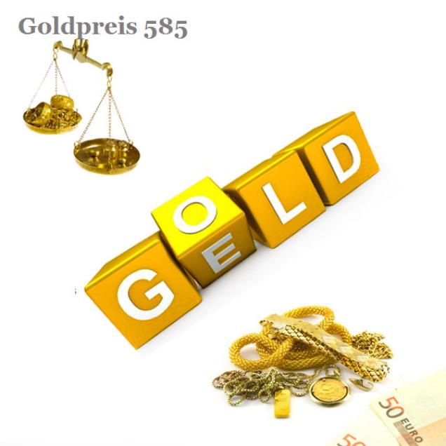Der Goldpreis für 585er Gold