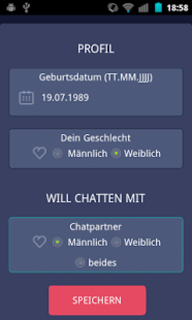 Chatro Zufalls Chat für Android